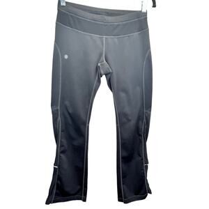 Athleta Lightning Capri Black Leggings Womens XSP High Rise Yoga Athletic Pant